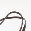 LOEWE Shoulder Bag Leather Brown Silver Auth bs32118-8