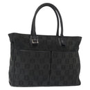 LOEWE Anagram Hand Bag Canvas Green Silver Auth bs32119-1