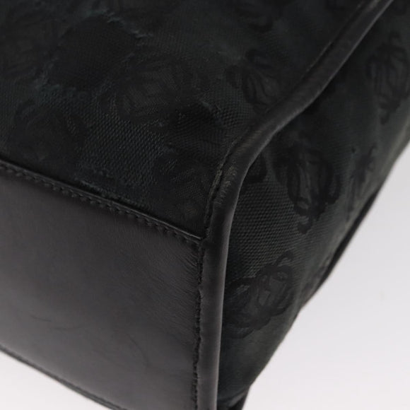 LOEWE Anagram Hand Bag Canvas Green Silver Auth bs32119