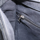 LOEWE Anagram Hand Bag Canvas Green Silver Auth bs32119-20