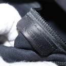 LOEWE Anagram Hand Bag Canvas Green Silver Auth bs32119-22