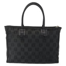 LOEWE Anagram Hand Bag Canvas Green Silver Auth bs32119-3