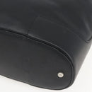 LOEWE Shoulder Bag Leather Black Silver Auth bs32120-9