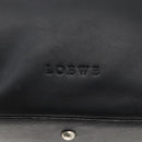 LOEWE Shoulder Bag Leather Black Silver Auth bs32120-17