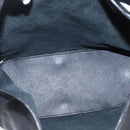 LOEWE Shoulder Bag Leather Black Silver Auth bs32120-11