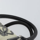 LOEWE Amazonas Hand Bag Leather White Silver Auth bs32121-8