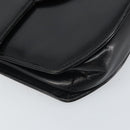 GIVENCHY Hand Bag Leather Black Gold Auth bs32122-11