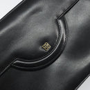 GIVENCHY Hand Bag Leather Black Gold Auth bs32122-14