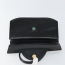 GIVENCHY Hand Bag Leather Black Gold Auth bs32122-15