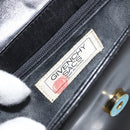 GIVENCHY Hand Bag Leather Black Gold Auth bs32122-16