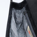 GIVENCHY Hand Bag Leather Black Gold Auth bs32122-19