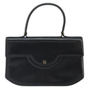 GIVENCHY Hand Bag Leather Black Gold Auth bs32122-2