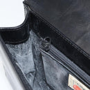 GIVENCHY Hand Bag Leather Black Gold Auth bs32122-20