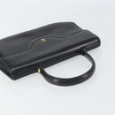 GIVENCHY Hand Bag Leather Black Gold Auth bs32122-6