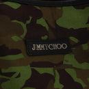 Jimmy Choo Tote Bag Canvas Green Silver Auth bs32124-14