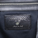 Jimmy Choo Tote Bag Canvas Green Silver Auth bs32124-16