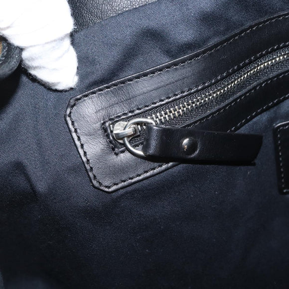 Jimmy Choo Tote Bag Canvas Green Silver Auth bs32124