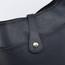HERMES Taurillon Clemence Evelyn GM Shoulder Bag Leather Navy Auth bs32125-15