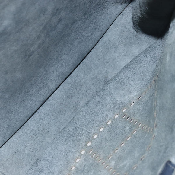 HERMES Taurillon Clemence Evelyn GM Shoulder Bag Leather Navy Auth bs32125