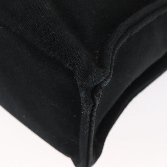 HERMES Fourre Tout MM Hand Bag Canvas Black Auth bs32126