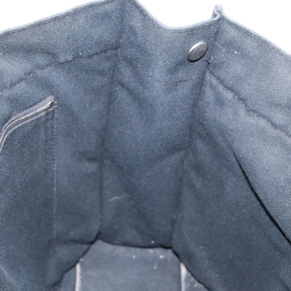 HERMES Fourre Tout MM Hand Bag Canvas Black Auth bs32126