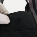 HERMES Fourre Tout MM Hand Bag Canvas Black Auth bs32126-3