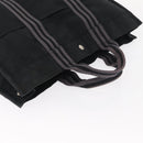 HERMES Fourre Tout MM Hand Bag Canvas Black Auth bs32126-7