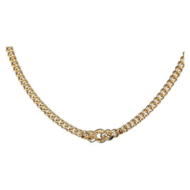 Christian Dior Necklace metal Gold Auth bs32130