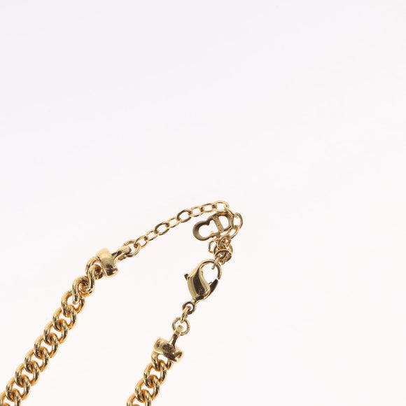 Christian Dior Necklace metal Gold Auth bs32130
