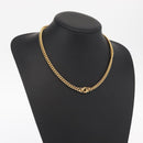 Christian Dior Necklace metal Gold Auth bs32130-14