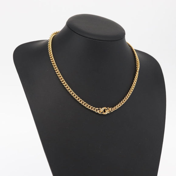 Christian Dior Necklace metal Gold Auth bs32130