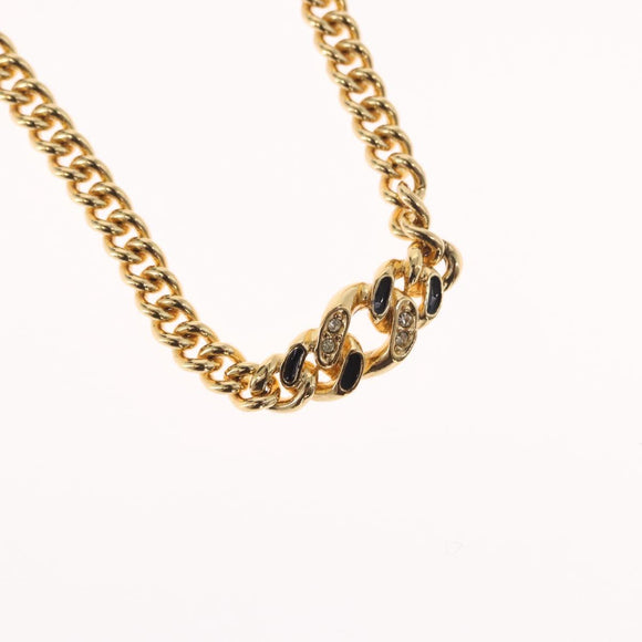 Christian Dior Necklace metal Gold Auth bs32130