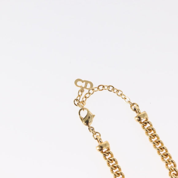 Christian Dior Necklace metal Gold Auth bs32130