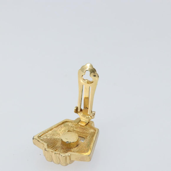 Christian Dior Earring metal Gold Auth bs32131