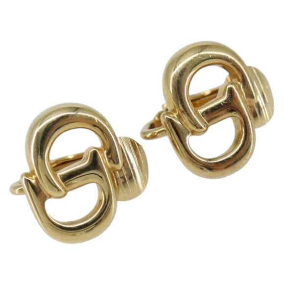 Christian Dior Earring metal Gold Auth bs32132