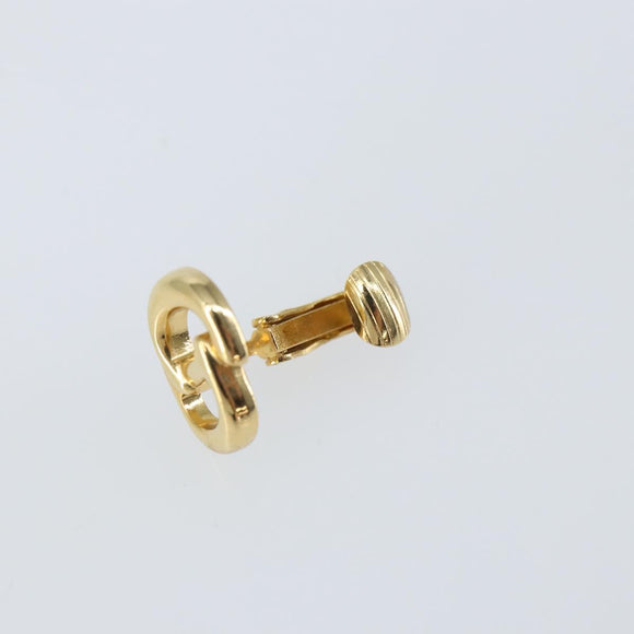 Christian Dior Earring metal Gold Auth bs32132