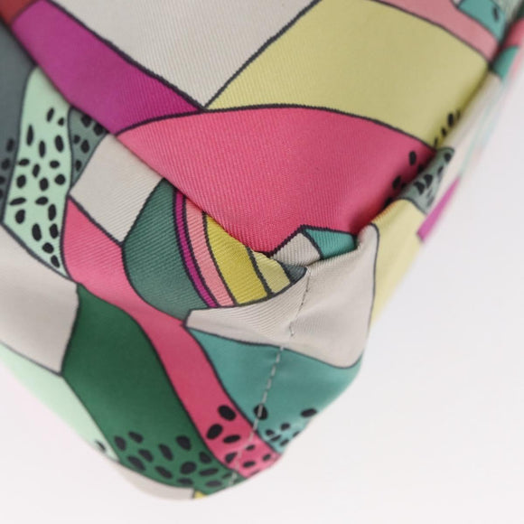 HERMES Foolby 20 Pouch Nylon Multicolor Auth bs32133