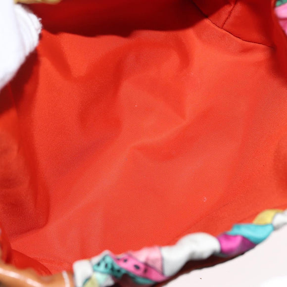 HERMES Foolby 20 Pouch Nylon Multicolor Auth bs32133