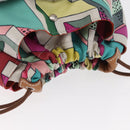 HERMES Foolby 20 Pouch Nylon Multicolor Auth bs32133-6