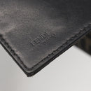 FENDI Zucca Canvas Long Wallet Black Brown Auth bs32134-17