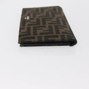 FENDI Zucca Canvas Long Wallet Black Brown Auth bs32134-3