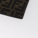 FENDI Zucca Canvas Long Wallet Black Brown Auth bs32134-7