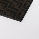 FENDI Zucca Canvas Long Wallet Black Brown Auth bs32134-14