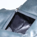 GUCCI Bamboo Hand Bag Leather Navy gold 000 3444 0575 Auth bs32136-17