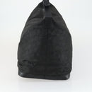 GUCCI GG Canvas Boston Bag Nylon Outlet Black Silver Auth bs32137-5