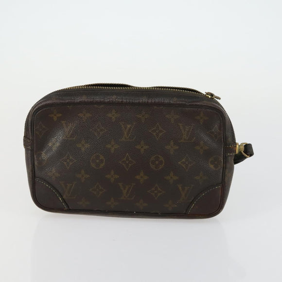 LOUIS VUITTON Monogram Clutch Bag 2 Set LV Auth bs32138