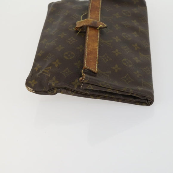 LOUIS VUITTON Monogram Clutch Bag 2 Set LV Auth bs32138