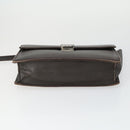 BURBERRY Clutch Bag Leather Canvas 4 Set Black Beige Auth bs32140-6