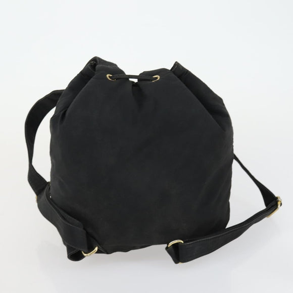 BALLY Shoulder Bag Nylon PVC 2 Set Black Auth bs32141