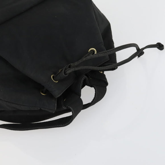 BALLY Shoulder Bag Nylon PVC 2 Set Black Auth bs32141